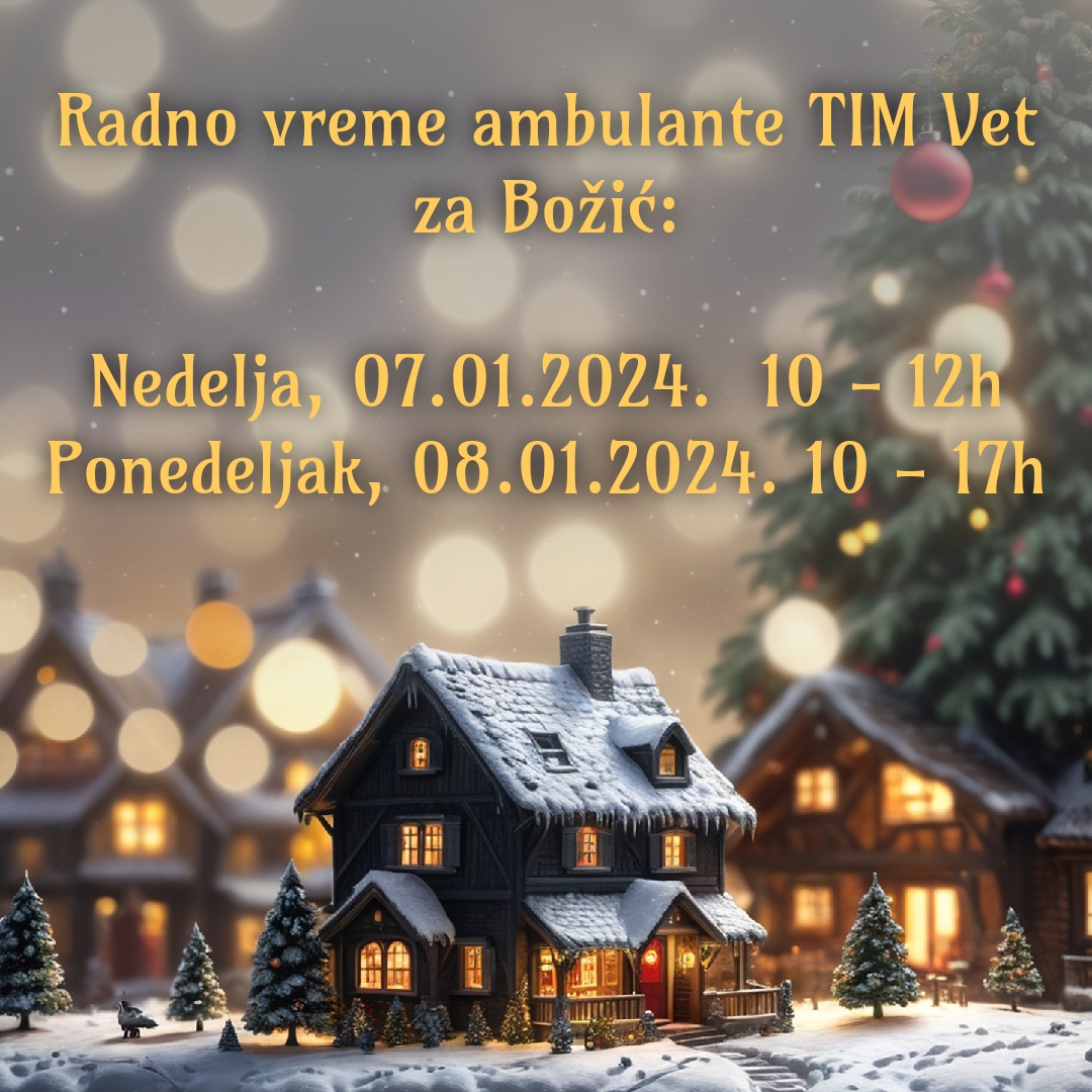 RADNO VREME AMBULANTE ZA BOŽIĆ 2024.